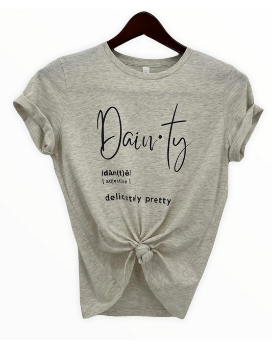 Dainty Definition Women's Cute Graphic T-shirt