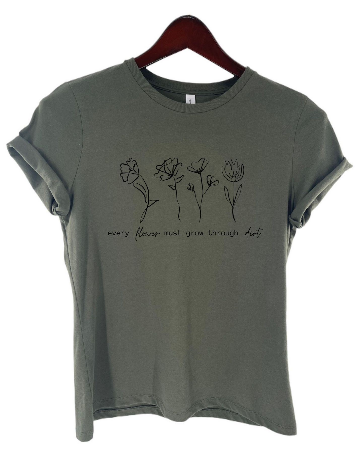 Flowers Among the Dirt Women's Flower Tee