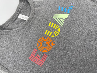 Rainbow “Equal.” Letter Graphic Tee