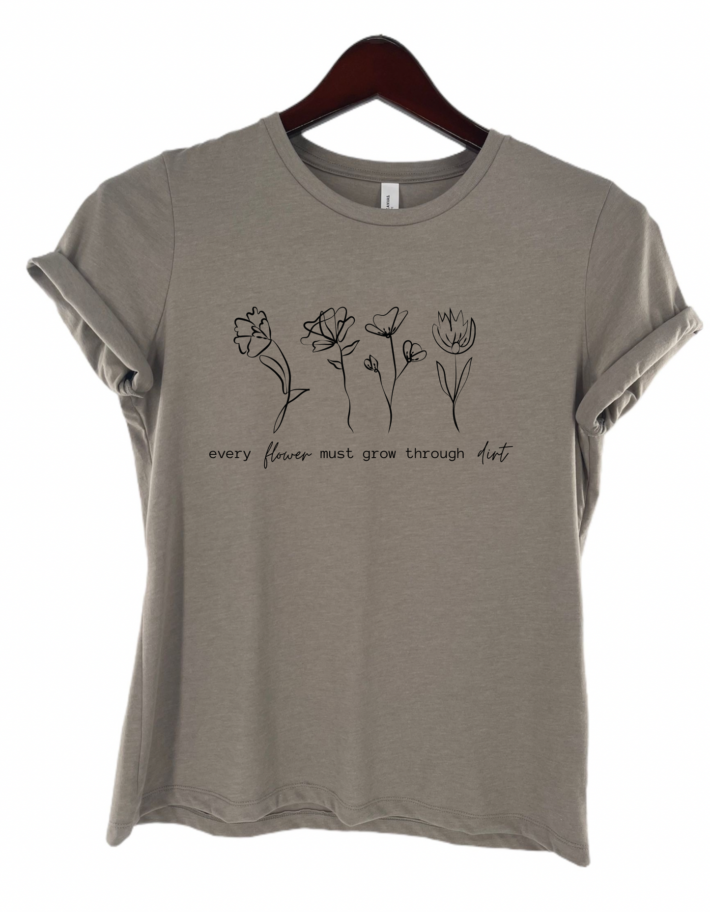 Flowers Among the Dirt Women's Flower Tee