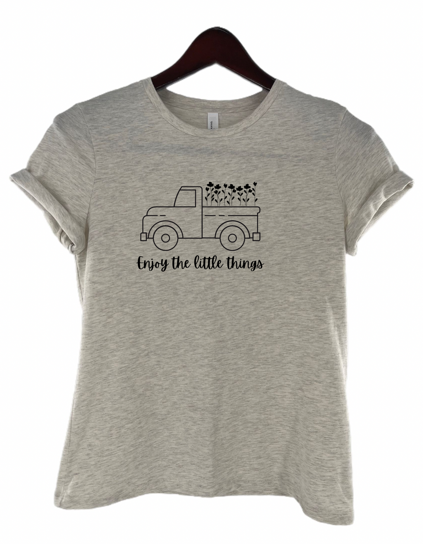 Enjoy the Little Things Women's Flower Truck Shirt