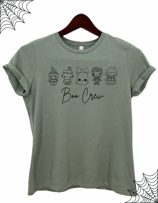 Boo Crew Woman's Cute Halloween Graphic Tee