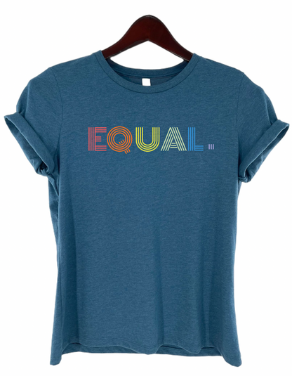 Rainbow “Equal.” Letter Graphic Tee