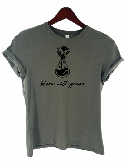 Bloom with Grace Women's Flower Tee