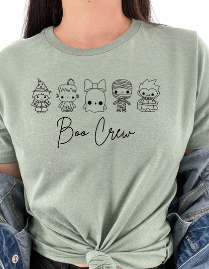 Boo Crew Woman's Cute Halloween Graphic Tee