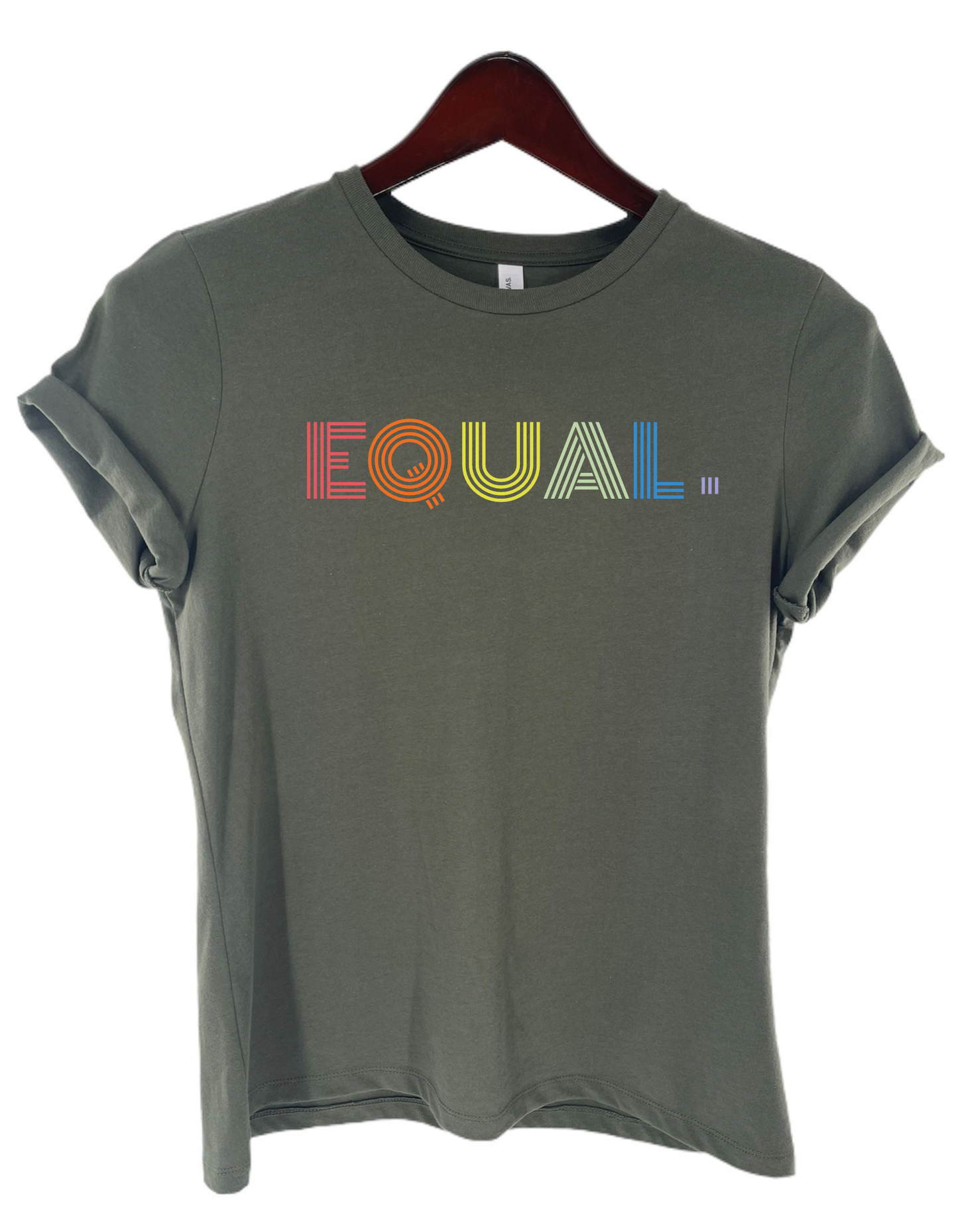 Rainbow “Equal.” Letter Graphic Tee